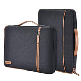 10.1 Inch Laptop Sleeve Case Tablet Bag Water-Resistant Handbag Carrying Compatible With 10.5" Ipad Pro/9.7" Ipad Air 2/10" Surface Go/Samsung Galaxy Tab S2 S3 S4/10.1" Lenovo Yoga Tab 3, Brown