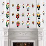 Christmas Nutcracker - Holiday Party Diy Decorations - Clothespin Garland Banner - 44 Pieces