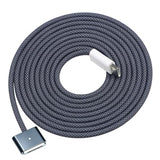 USB-C to Magnetic Charger Cable for MacBook Air & Pro (6.6ft/2m), Reinforced Fast Charging Braided Cord for MacBook Air & Pro 20212026, Midnight