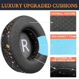 Earpads Replacement For Plantronics (Poly) Rig 400(400Pro Hc, 400Hs, 400Hx, 400Ha), Ear Pads Cushions For Rig 500(500E, 500Hd, 500Hx, 500Hs)/505(505Hs)/515(515Hd) Headset - Rig Mf Black Gold