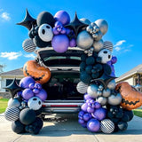 Black Star Foil Balloons: Birthday Anniversary Party Decor - 12pcs