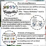 Pre-Assembled Dragon Birthday Party Decorations Dragon Themed Decor Dragon Party Favors Dragon Theme Birthday Decorations For Wall Door Window Ceiling Dragon Banners And Hanging Ceiling