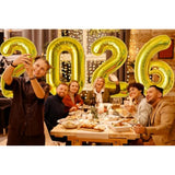 40in Gold 2026 Foil Number Balloons for New Year & Graduation Party