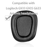 G933 Replacement Ear Pads Compatible With Logitech G933 G935 G633 Wireless Headphones, Earpads Cushions With Soft Protein Leather And Memory Foam (Black)