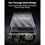Icemag Magnetic Power Bank, World'S First 10000Mah Battery Pack With Active Cooling For Magsafe, Transparent Portable Charger With 20W Usb-C Input/Output For Iphone16/15 Pro Max/ 14 Pro Max