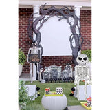 2Pcs 62.2" Jumbo Skeleton Skull Foil Balloons - Spooky Halloween Party Decorations