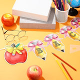 2 Pcs Bow Welcome Back Banner Coquette Back To School Party Supplies With Pencil Bow Apple Banners First Day Of School Classroom, Wedding, House, Home Decor Decorations