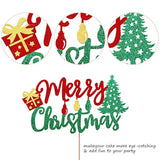1 Pack Merry Christmas Cake Topper Glitter Lights Gift Box Christmas Tree Cake Pick For Merry Christmas Theme New Year Holiday Kids Birthday Party Cake Decorations Supplies