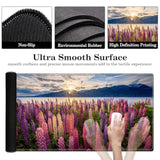 Desk Pad Protector, Mouse Pad, Office Desk Mat, Non-Slip Pu Leather Desk Blotter, Laptop Desk Pad, Waterproof Desk Writing Pad For Office And Home (Lupine Flower)