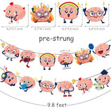 Brain Party Banners Funny Brain Theme Garlands for Birthday Baby Shower Decor