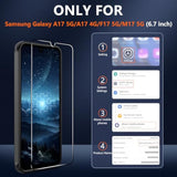 Magnetic Phone Case for Samsung Galaxy A17 / A18 5G with Screen Protector and Built-in Magnets for Military Grade Drop Protection, Slim Translucent Matte Shockproof Anti-Fingerprint Case for A17 / A18 Black