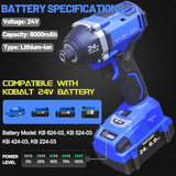 6.0Ah Battery Replacement For Kobalt 24V Battery Kb524-03 Kb424-03 Kb224-03 24Volt Max Lithium Ion Batteries (2Pack)