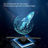 3D Hologram Fan,16.5 Inch 3D Hologram Projector Advertising Display, Holographic 2000X224 3D Projector With 224 Led Light Beads, For Halloween Business Store