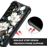 Case For Samsung Galaxy S22,Military-Grade Tpu Protection With Shock-Absorbing Edges,Slim Anti-Drop Compatible With Samsung Galaxy S22 Case -Stained Glass Unique Magnolia