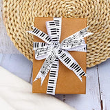 Satin Piano Keys Craft Ribbon,5/8-Inch X 10-Yard,White/Black,Use For G