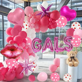 Galentines Day Balloon Arch Garland Kit With 120 Pcs Galentines Day Party Decorations Balloons Love Balloons Heart Balloon For Galentines Day Party Valentines Birthday Party Supplies
