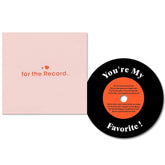 Valentines Day Gifts For Him Her - Women Mens Valentines Day Gifts Card, Anniversary Record Card For Boyfriend Girlfriend Wife Husband Couple, You'Re My Favorite Greeting Card For Birthday Wedding