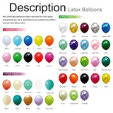 100 Pcs 5" Pearl White Premium Latex Balloons - Great For Kids, Adult Birthdays, Weddings, Receptions, Baby Showers, Water Fights, Or Any Celebration