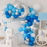 129Pcs Light Blue Balloons Different Sizes 18 12 10 5 Inch For Garland