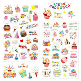 Birthday Stickers,Glitter Happy Birthday Stickers For Kids Adults,Self-Adhesive Scrapbook Birthday Sticker Bulk For Birthday Party Envelope Card Gift Wrapping Birthday Supply(270Pcs/10Sheet)