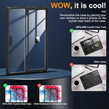 Surface Pro 9 Case, Crystal Clear Multi-Angle Shockproof Cover Compatible With
