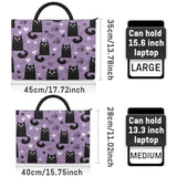 Lively Cat Paint Laptop Sleeve Case 13 13.3 14 Inch Laptop Bag With Handle & Pockets Durable Notebook Computer Carrying Case For Men Women Multi-Color & Size Choices