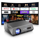 4K Smart Projector With Certified Apps,2400Ansi Daylight Led Projectors Db Audio, Autofocus,Wifi6,Bluetooth,Hdmi Earc/Cec,Hdr10 Uhd Proyector For Home Theater Outdoor Movie Night Gaming Ceiling