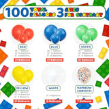 All-in-One Primary Color Balloon Arch Kit – Red, Blue, Green Balloons for Carnival & Birthday Decor