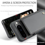 For Google Pixel 10/Pixel 10 Pro Case, Pu Leather Wallet Case For Women Men With Rfid Blocking Card Holder Slot Magnetic Closure Shockproof Phone Cover For Google Pixel 10/10 Pro (Black)