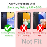 Phone Case For Samsung Galaxy A15 4G/5G, Clear Case Shockproof Protective Bumper Slim Cover