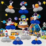 9 Pcs Space Birthday Decorations Space Centerpieces For Tables Space Themed Party Decorations Space Party Favors