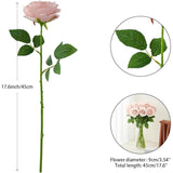 60 Pcs Fake Dusty Pink Roses, Artificial Burgundy Flowers Bulk Realistic Silk Faux Rose With Stems For Wedding Decoration Anniversary Bridal Bouquet Diy Floral Arrangement Romantic Home Decor Gifts