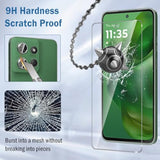 2+2 Pack For Moto G Power 2025 Screen Protector With Camera Lens Protector,Full Coverage 9H Tempered Glass Film,Hd Clear Scratch Resistant,Bubble-Free For Moto G Power 5G 2025 Screen Protector