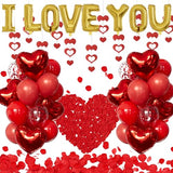 Valentines Day Balloons Kit, I Love You Balloons for Him/Her
