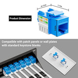 Ul Listed 50-Pack Cat6 Keystone Jack And Punch-Down Stand, Rj45 Ethernet Keyst