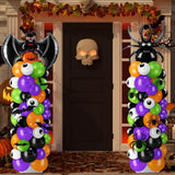 Halloween Balloon Column Kit: 200 Balloons, Bat & Spider Decor