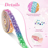 Self Adhesive Crystal Rhinestone Diamond Ribbon 12 Rolls 0.9Cm Wide To