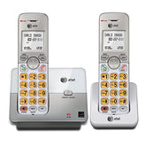 El51203 Dect 6.0 2-Handset Cordless Phone - Full Duplex Handset Speakerphone, Caller Id/Call Waiting, Backlit Keypad & Display, Intercom, Eco Mode, White/Silver