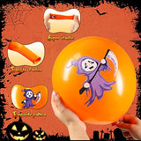 50PCS Halloween Balloons Decor Pumpkin Spider Latex Balloons for Boo Baby Shower Party