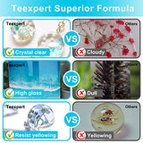 Epoxy Resin Crystal Clear: 64Oz Epoxy Resin Kit Fast Curing Heat Resistant For Casting Coating Art Diy Craft Jewelry Wood Table Top Flower Preservation- 2 Part(32Oz Resin And 32Oz Hardener)