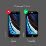 Premium Screen Protector For Iphone Se 2022, Se 2020, Iphone 7, Iphone 8 (4.7') Tempered Glass 3D Full Coverage With Easy Installation Tray Kit, 2 Pack