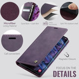 For Samsung Galaxy S25 Fe Case, Pu Leather Wallet Case With Rfid Blocking Card Holder Magnetic Flip Fold Shockproof Durable Protective Phone Case For Galaxy S25 Fe (Purple)