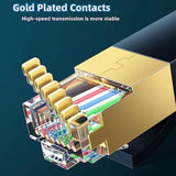 Cat 8 Flat Shielded Ethernet Cable, Indoor&Outdoor, Heavy Duty High Speed 32Aw