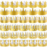 48 Pieces Paper Crowns Gold Paper Party Crown Hats King Crown For Kids And Adults