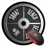 Mouse Pad Round Gaming Mouse Mat Barbell Plate Squat Bench Deadlift Weight, Non-Slip Rubber Base Mousepad Cute Mousemat For Laptop Computer Pc Office Home