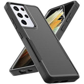 For Samsung Galaxy S21 Ultra Case: Dual Layer Protective Heavy Duty Cell Phone Cover Shockproof Rugged With Screen Protector - Protection Bumper Tough - Samsung Galaxy S21 Ultra 5G, Black