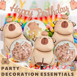 9-Pc Capybara Party Set Banner & Balloons for Capybara Birthday