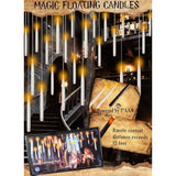 18Pcs Floating Candles With Magic Wand Remote, Battery Operated Flameless Taper Candles, Flickering Warm Led Light Window Candle For Halloween Decorations Christmas Wedding Party Decor