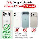 For Iphone 17 Pro Waterproof Case - Built In Screen Protector Rugged Dustproof/Full Body Shockproof/Military Dropproof/Heavy Duty, Sealed Protective Cover For Iphone 17 Pro 6.3 Inch Black