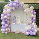 Lavender & Pearl Purple Balloon Garland Kit for Baby Shower, Birthday, or Wedding Decor
